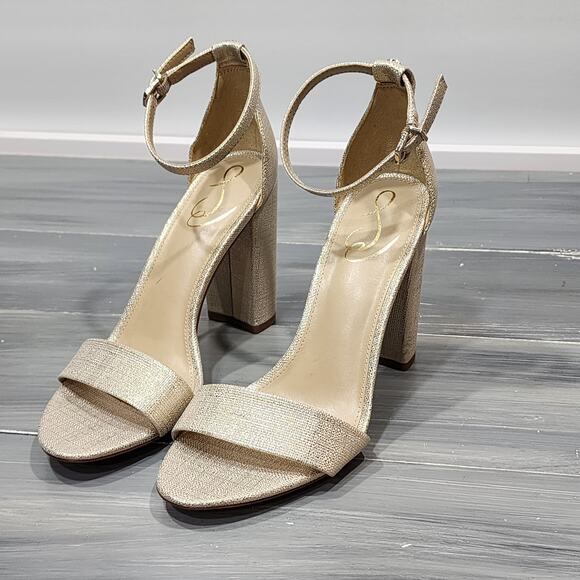 Sam Edelman‎ Yaro Dress Sandals Chunk Block Heels 8.5 - Picture 6 of 16